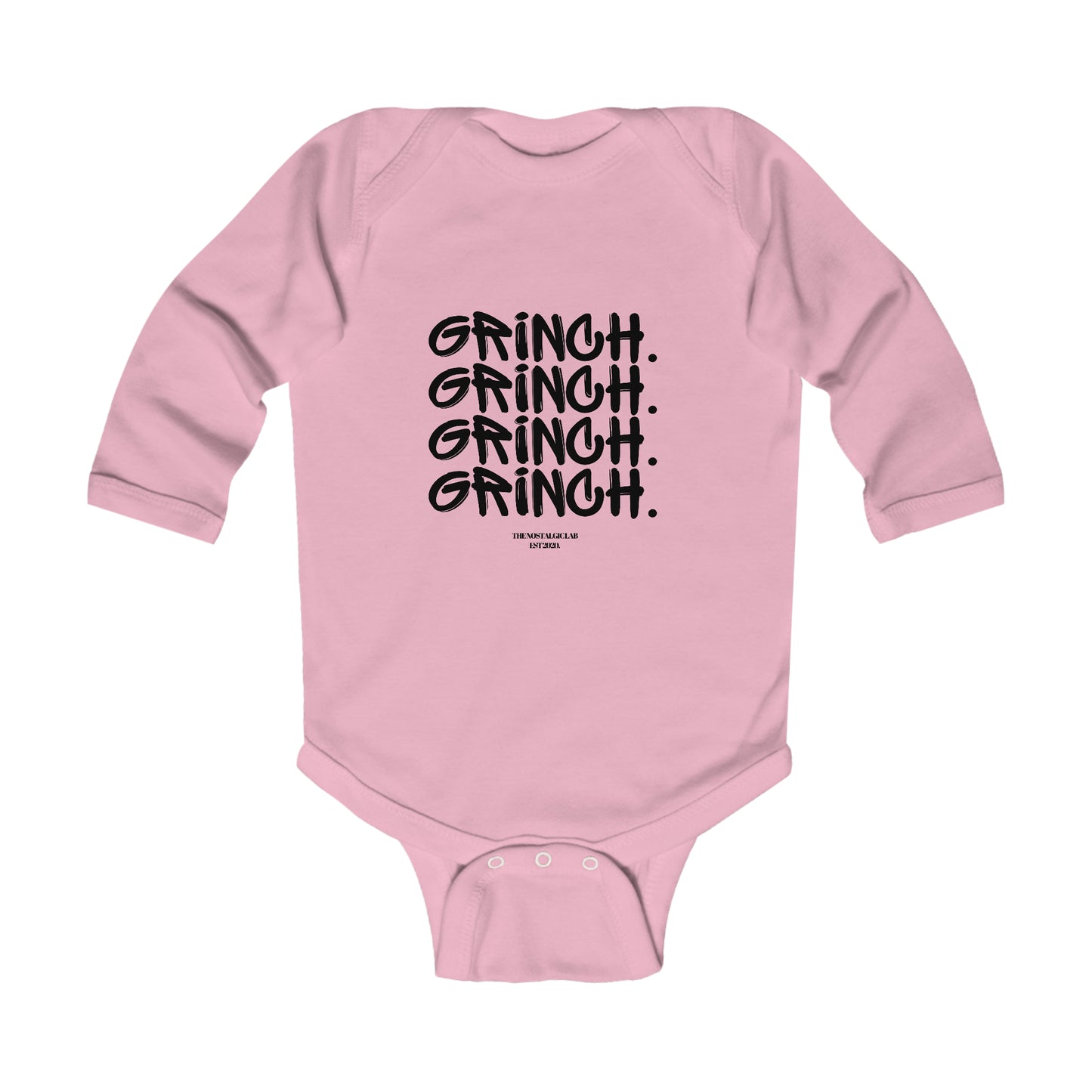 Grinch Heart Infant Long Sleeve Bodysuit