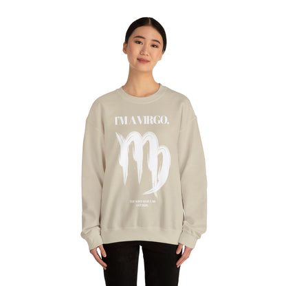 I'M AN VIRGO Unisex Crewneck Sweatshirt
