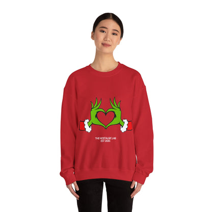 Grinch Heart Unisex Crewneck Sweatshirt