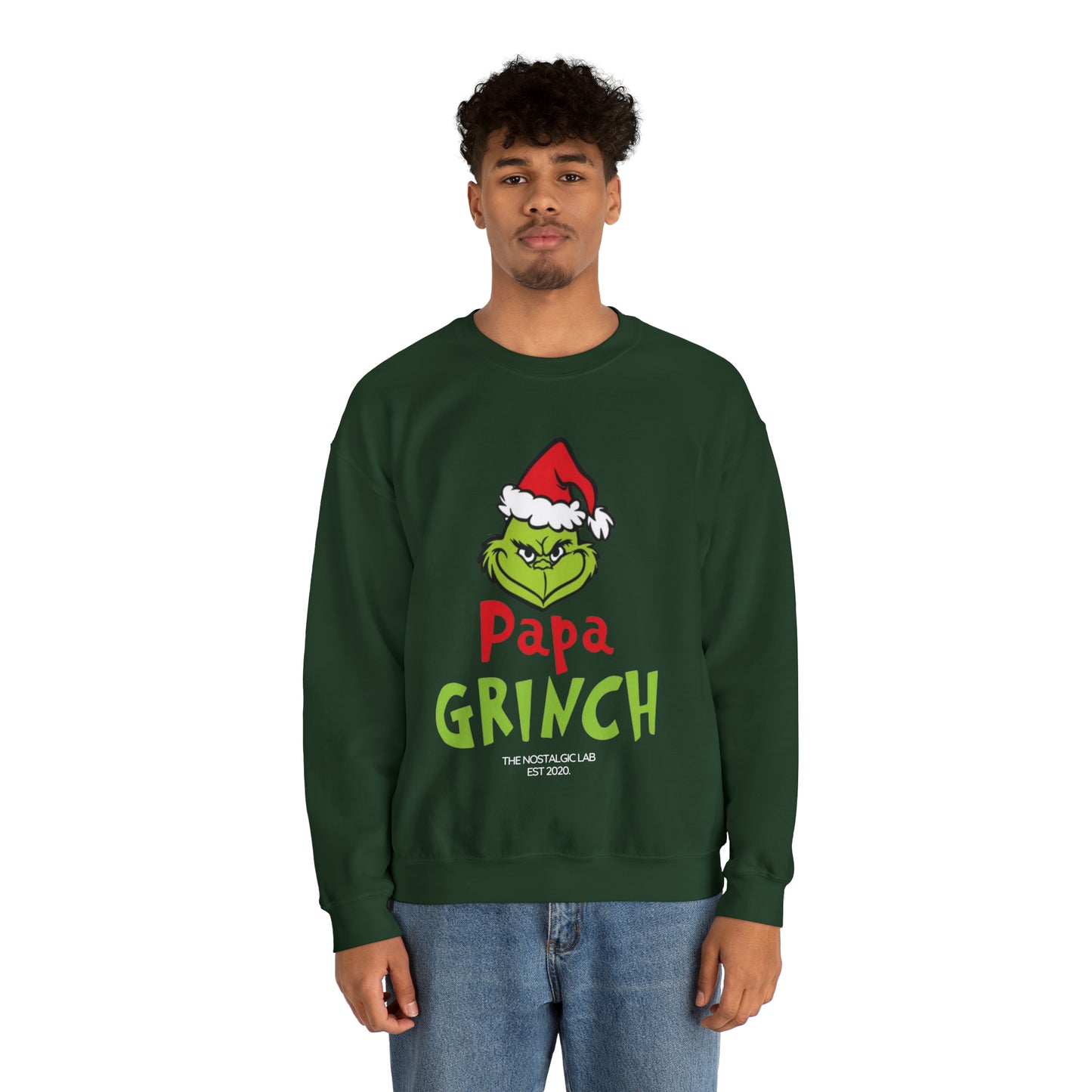 Papa Grinch Unisex Crewneck Sweatshirt