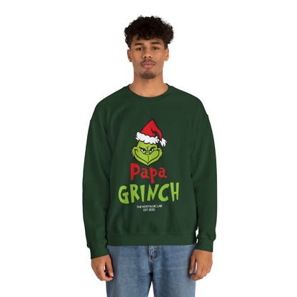 Papa Grinch Unisex Crewneck Sweatshirt