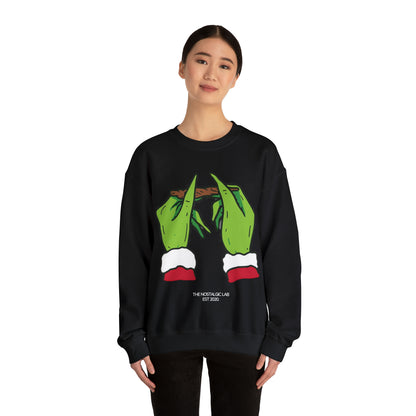 Grinch Roll Up Unisex Crewneck Sweatshirt