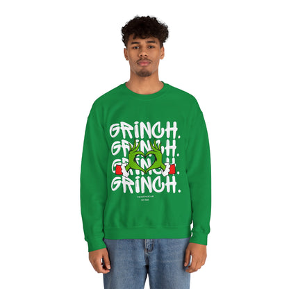 Grinch Heart Unisex Crewneck Sweatshirt