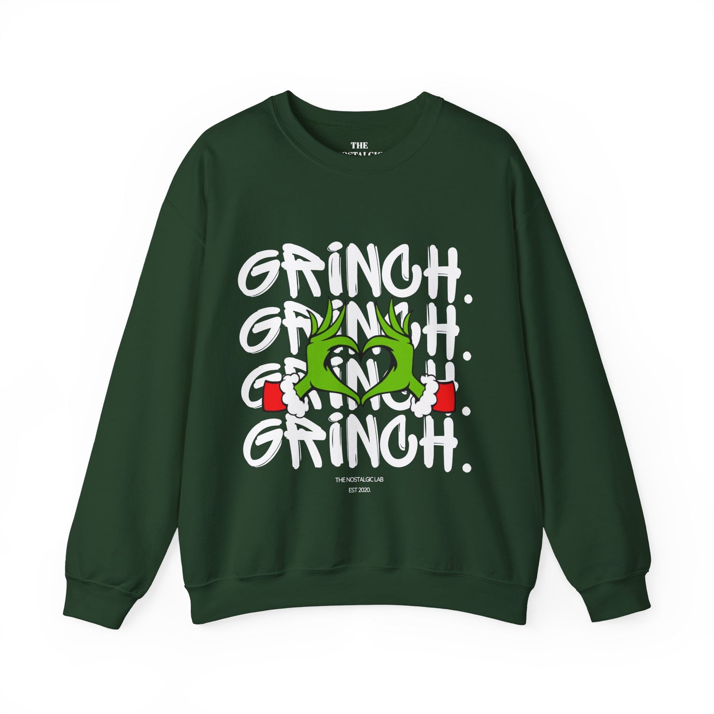 Grinch Heart Unisex Crewneck Sweatshirt