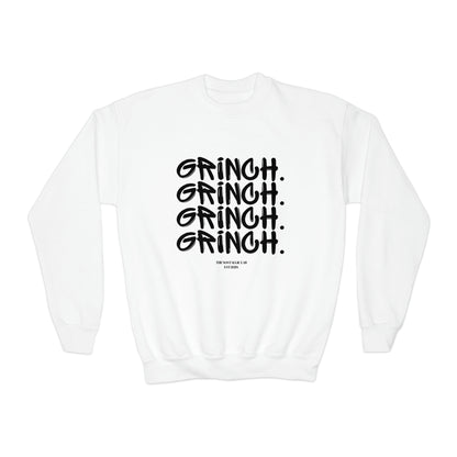 Grinch Heart Youth Crewneck Sweatshirt