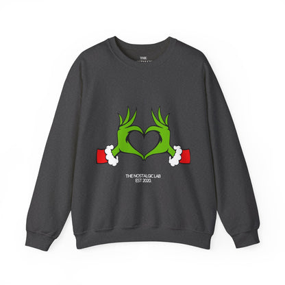 Grinch Heart Unisex Crewneck Sweatshirt