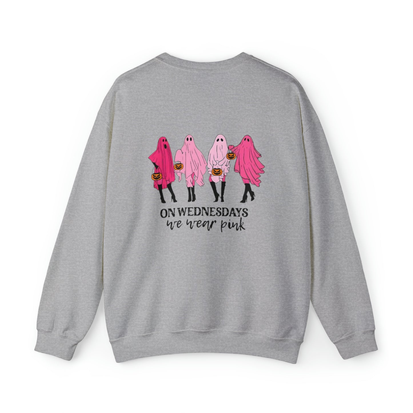 Unisex On Wednesdays We Wear Pink Crewneck Sweatshirt