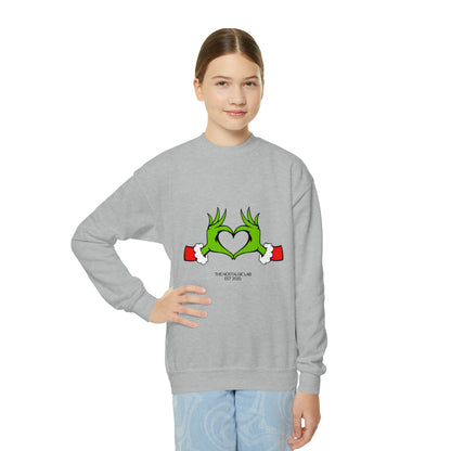 Grinch Heart Youth Crewneck Sweatshirt