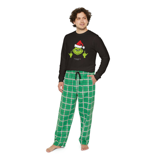 Men's Grinch Finger Pajama Set
