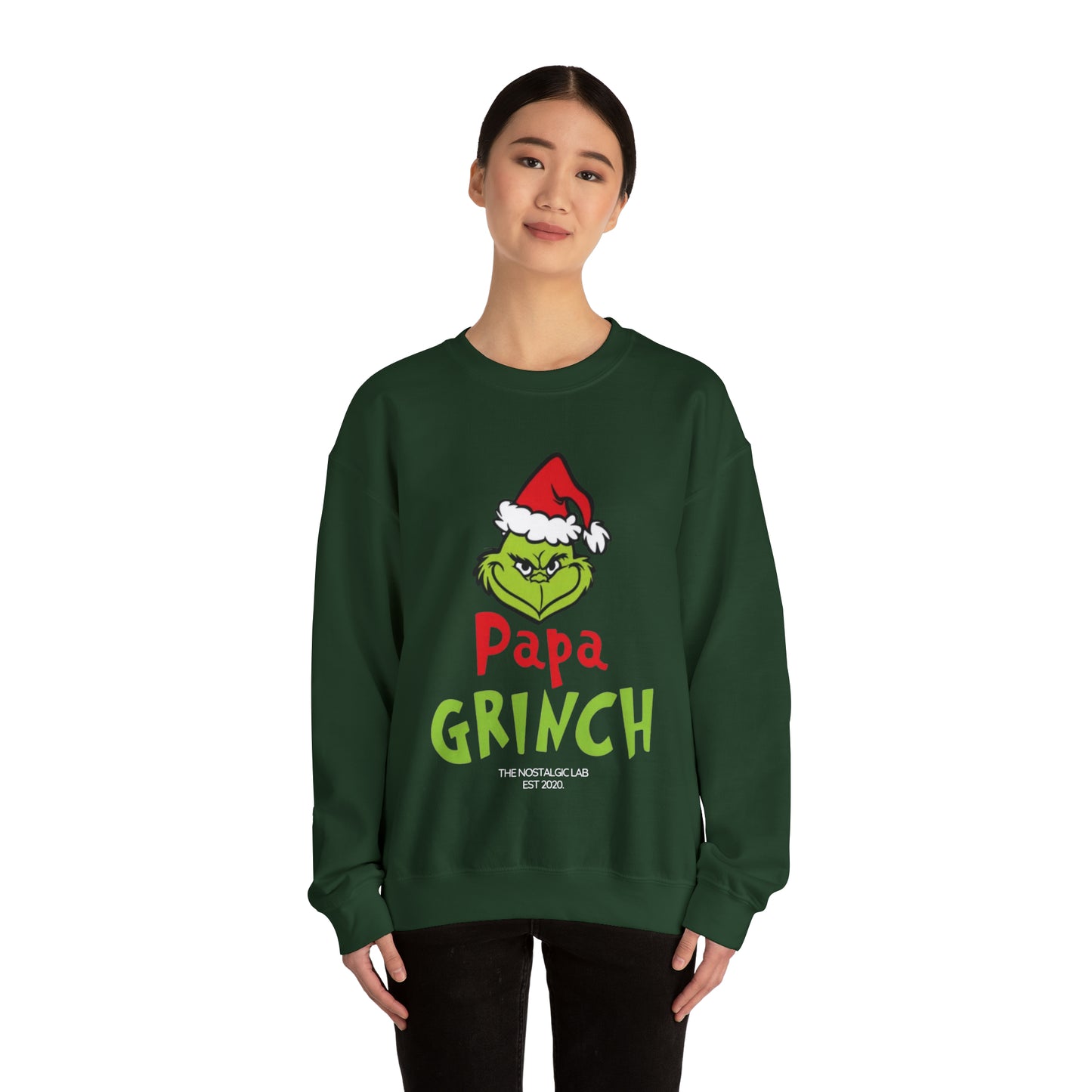 Papa Grinch Unisex Crewneck Sweatshirt