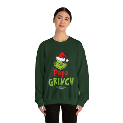 Papa Grinch Unisex Crewneck Sweatshirt