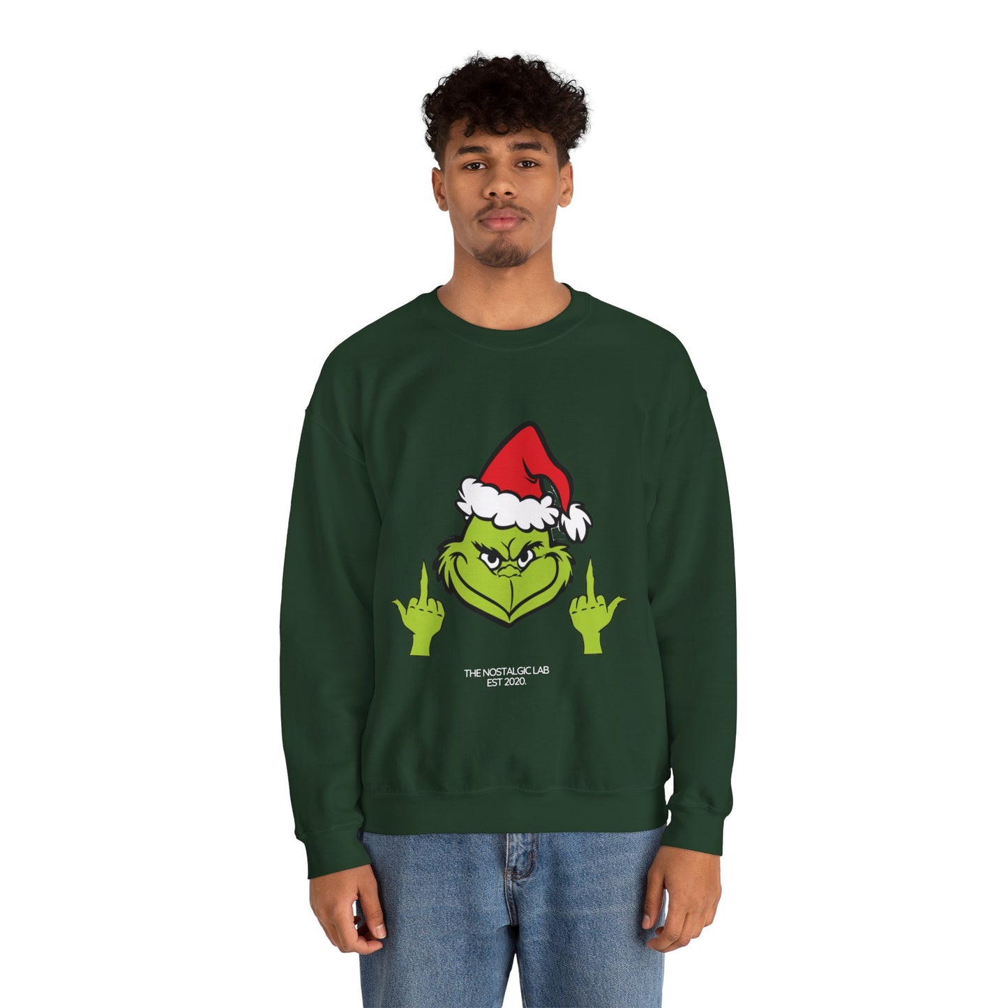 Grinch Finger Unisex Crewneck Sweatshirt