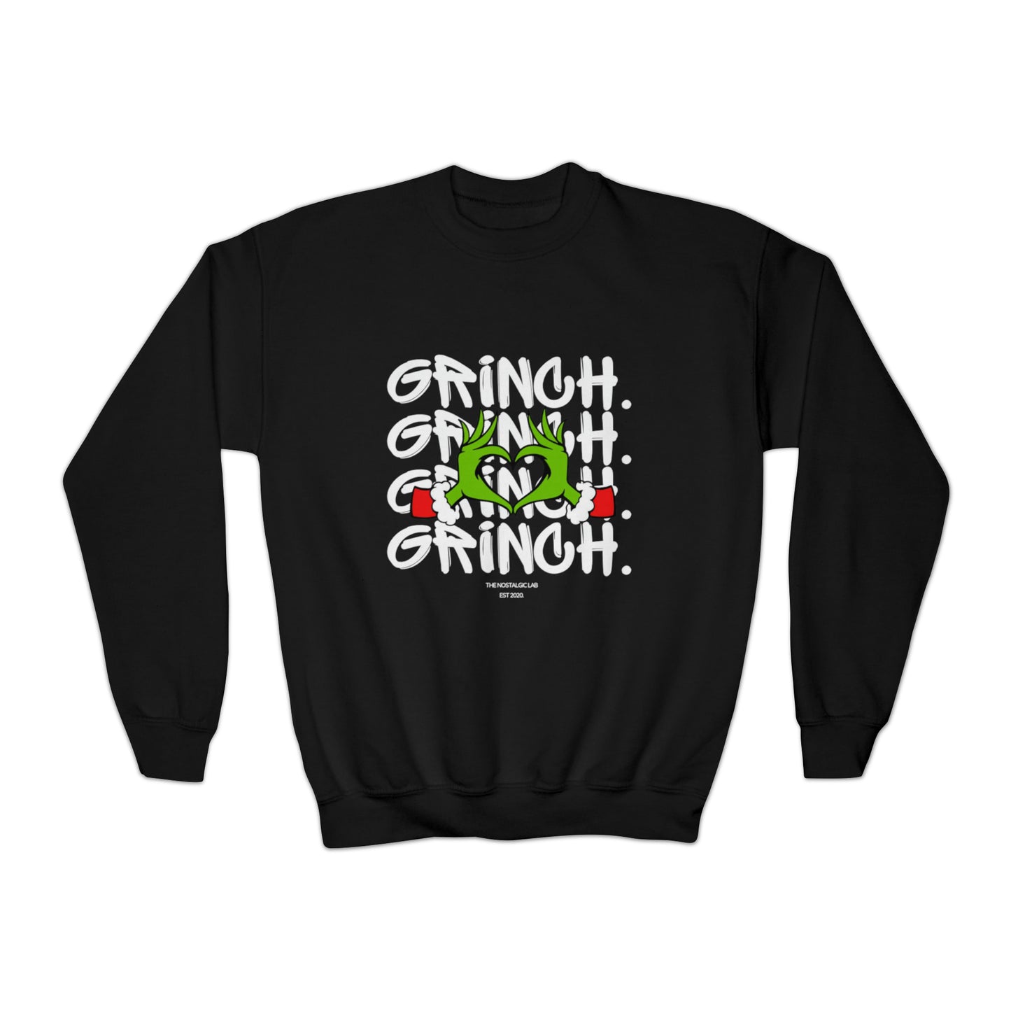 Grinch Heart Youth Crewneck Sweatshirt
