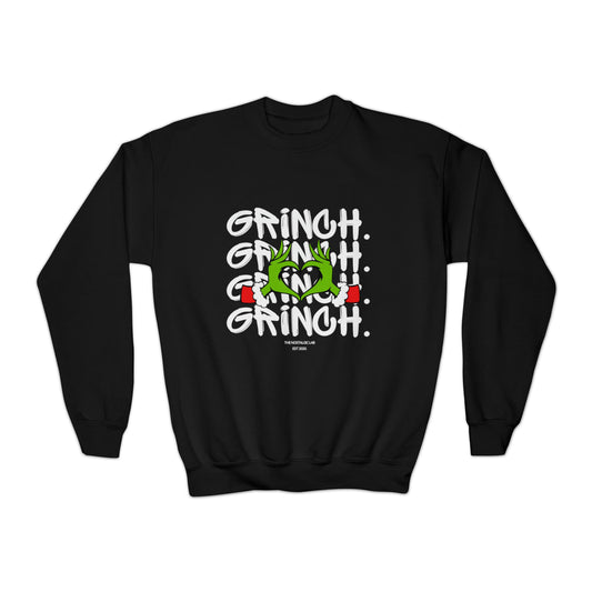 Grinch Heart Youth Crewneck Sweatshirt