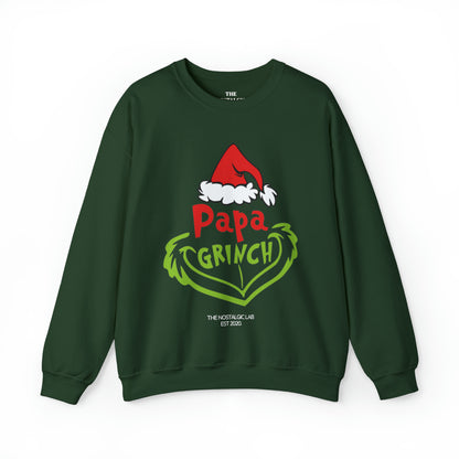 Papa Grinch Unisex Crewneck Sweatshirt
