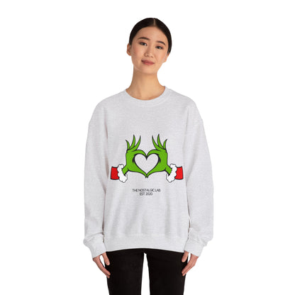 Grinch Heart Unisex Crewneck Sweatshirt