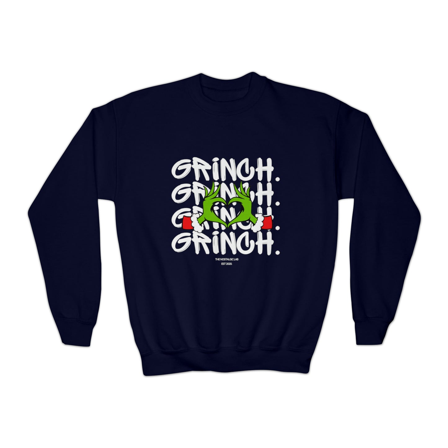 Grinch Heart Youth Crewneck Sweatshirt
