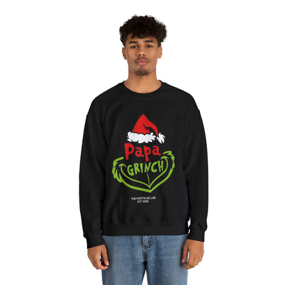 Papa Grinch Unisex Crewneck Sweatshirt