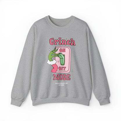 Grinch Mode Unisex Crewneck Sweatshirt