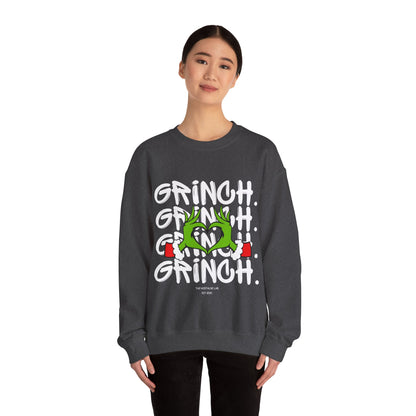 Grinch Heart Unisex Crewneck Sweatshirt
