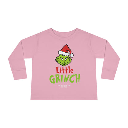 Little Grinch Toddler Long Sleeve Tee