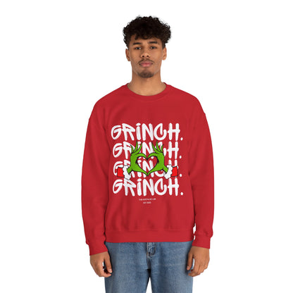 Grinch Heart Unisex Crewneck Sweatshirt