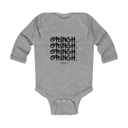 Grinch Heart Infant Long Sleeve Bodysuit