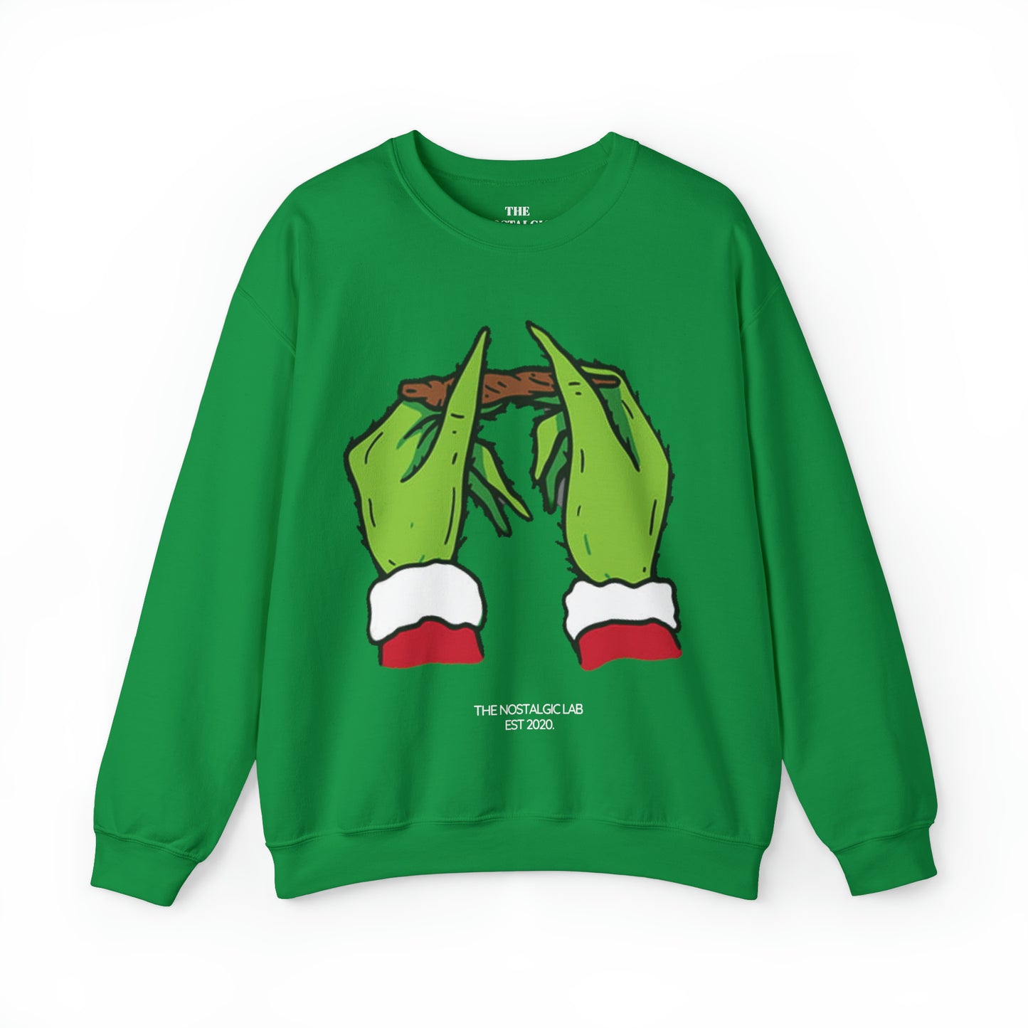 Grinch Roll Up Unisex Crewneck Sweatshirt