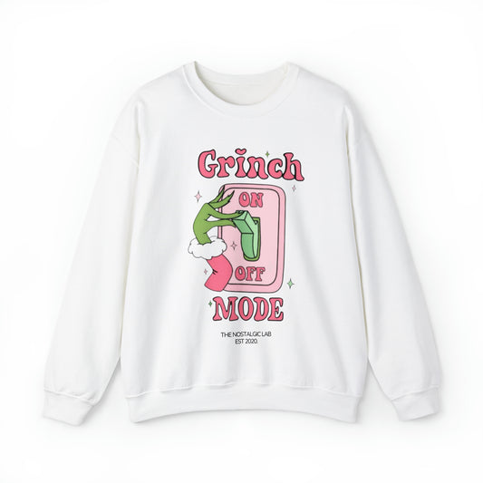 Grinch Mode Unisex Crewneck Sweatshirt