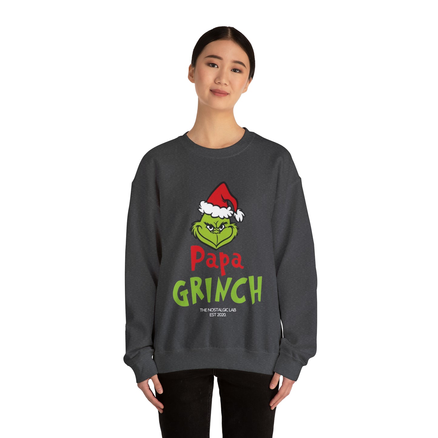 Papa Grinch Unisex Crewneck Sweatshirt