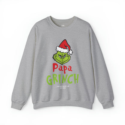 Papa Grinch Unisex Crewneck Sweatshirt