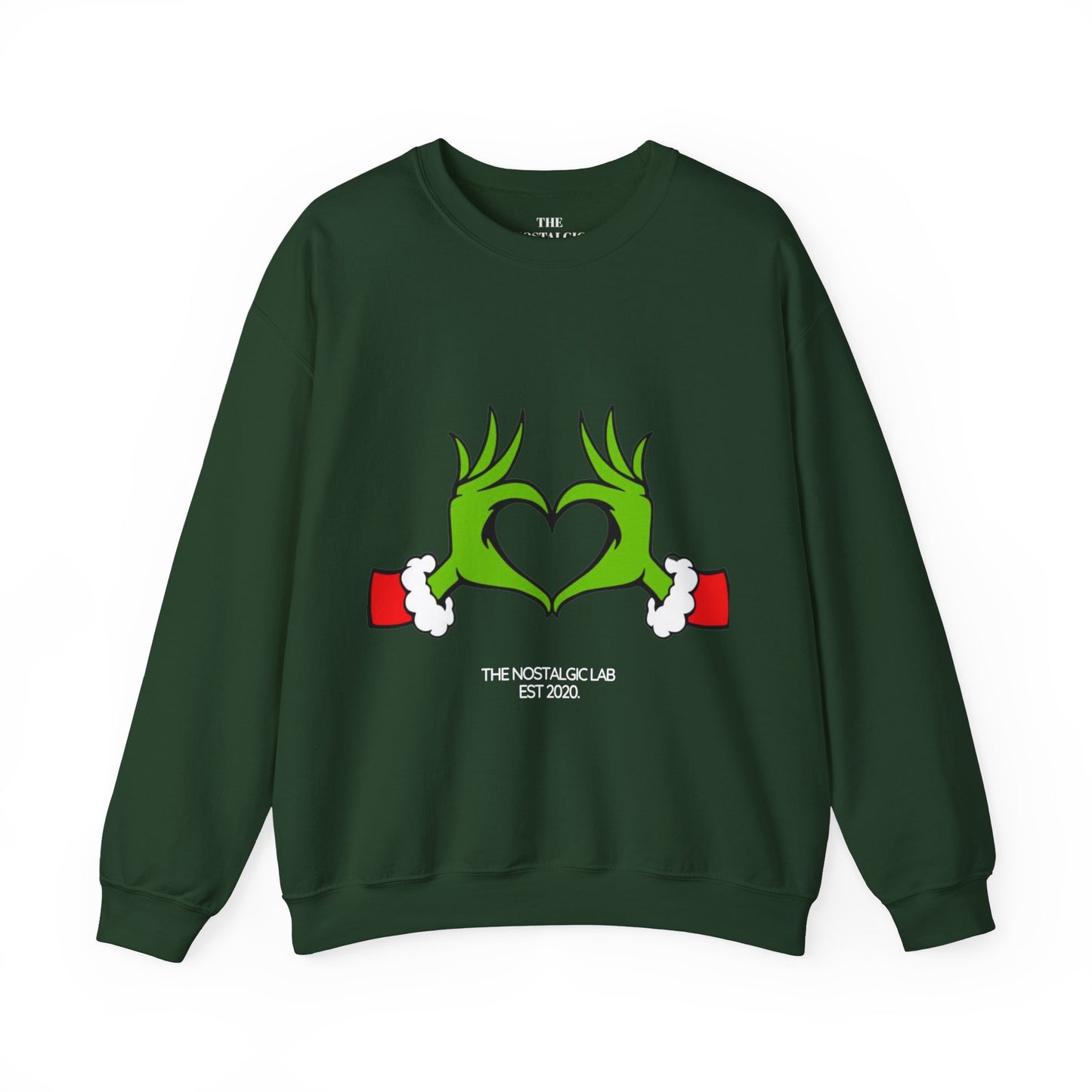 Grinch Heart Unisex Crewneck Sweatshirt