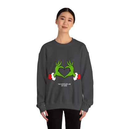 Grinch Heart Unisex Crewneck Sweatshirt
