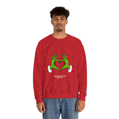 Grinch Heart Unisex Crewneck Sweatshirt