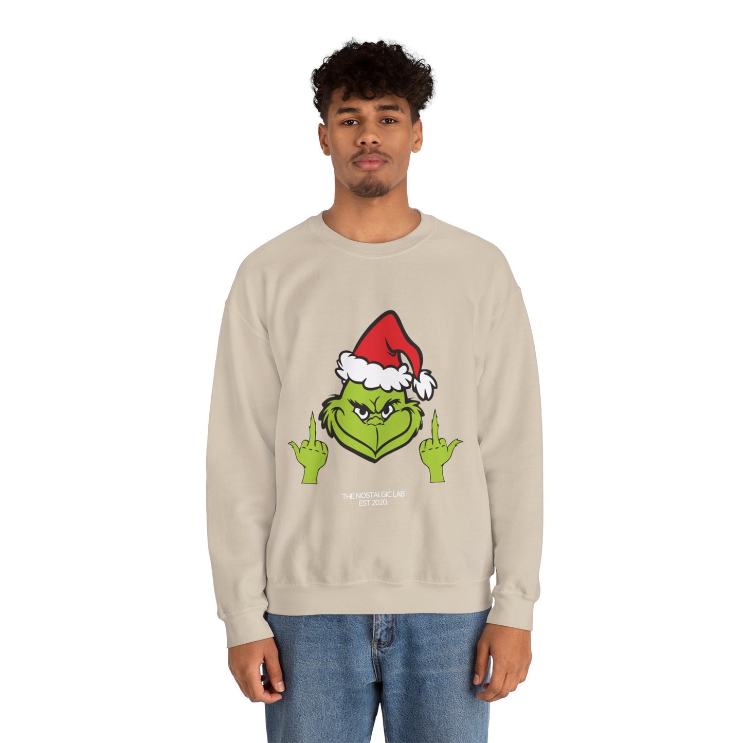 Grinch Finger Unisex Crewneck Sweatshirt