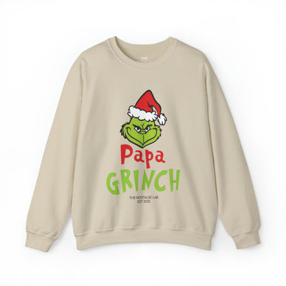 Papa Grinch Unisex Crewneck Sweatshirt