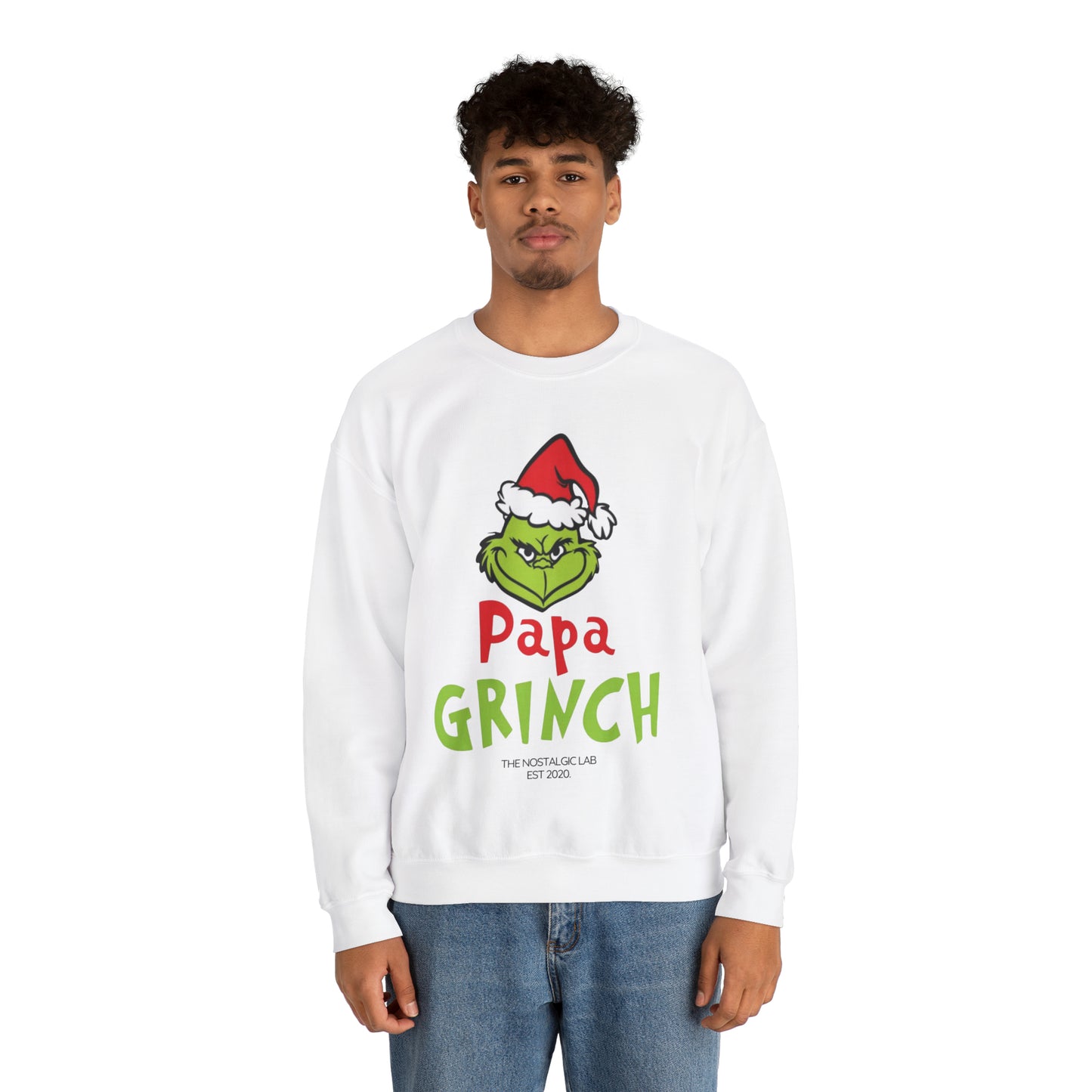 Papa Grinch Unisex Crewneck Sweatshirt