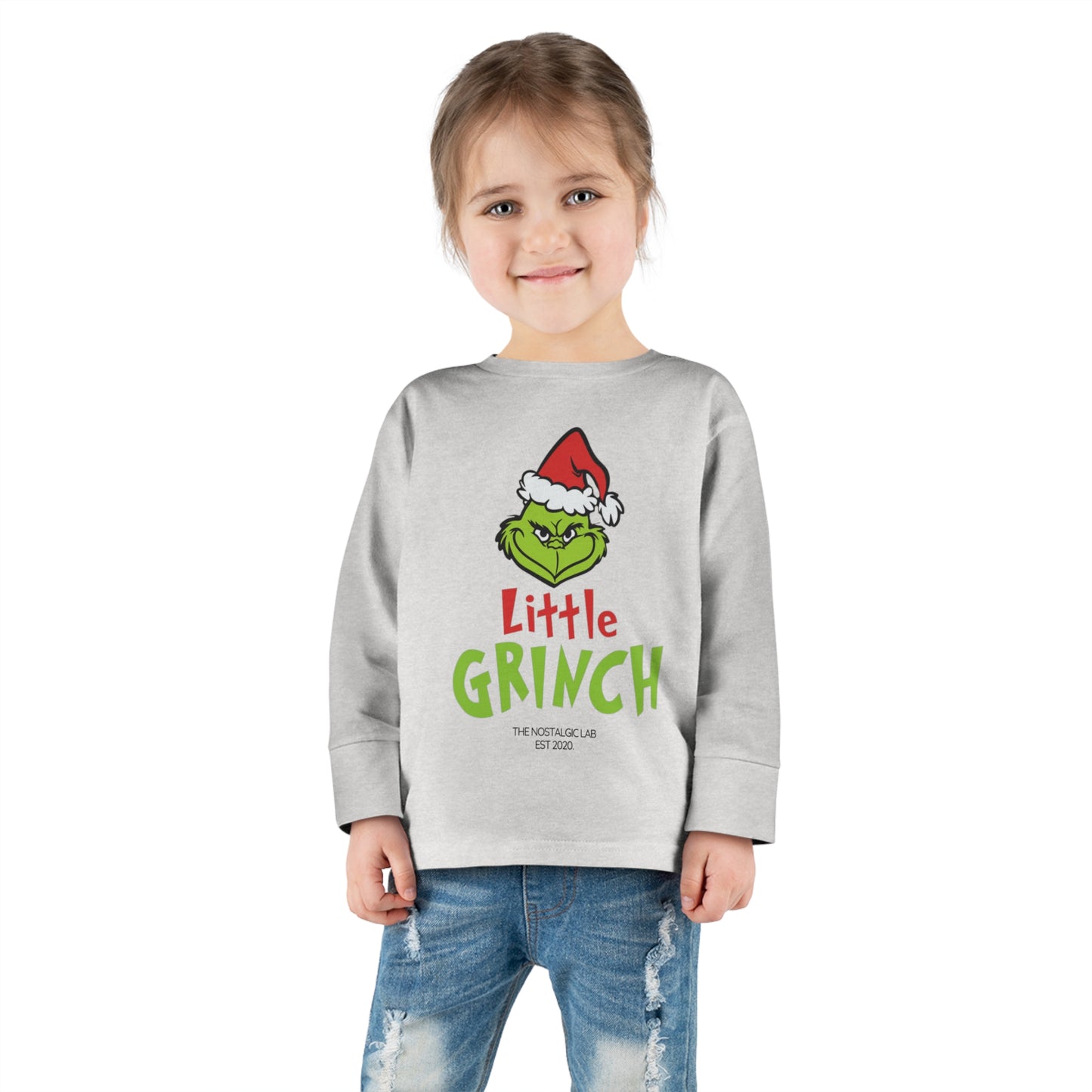 Little Grinch Toddler Long Sleeve Tee