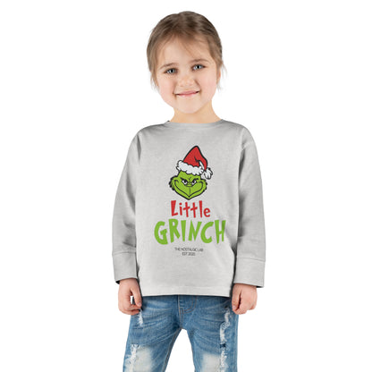 Little Grinch Toddler Long Sleeve Tee