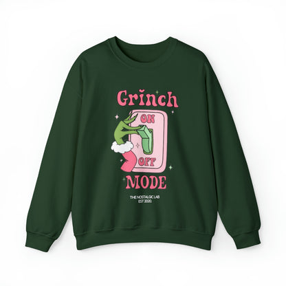 Grinch Mode Unisex Crewneck Sweatshirt