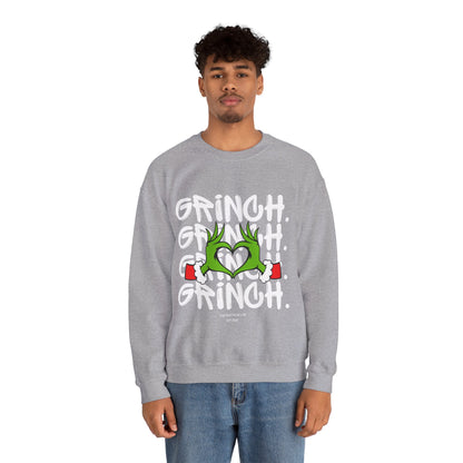 Grinch Heart Unisex Crewneck Sweatshirt
