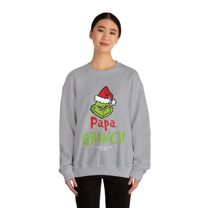 Papa Grinch Unisex Crewneck Sweatshirt