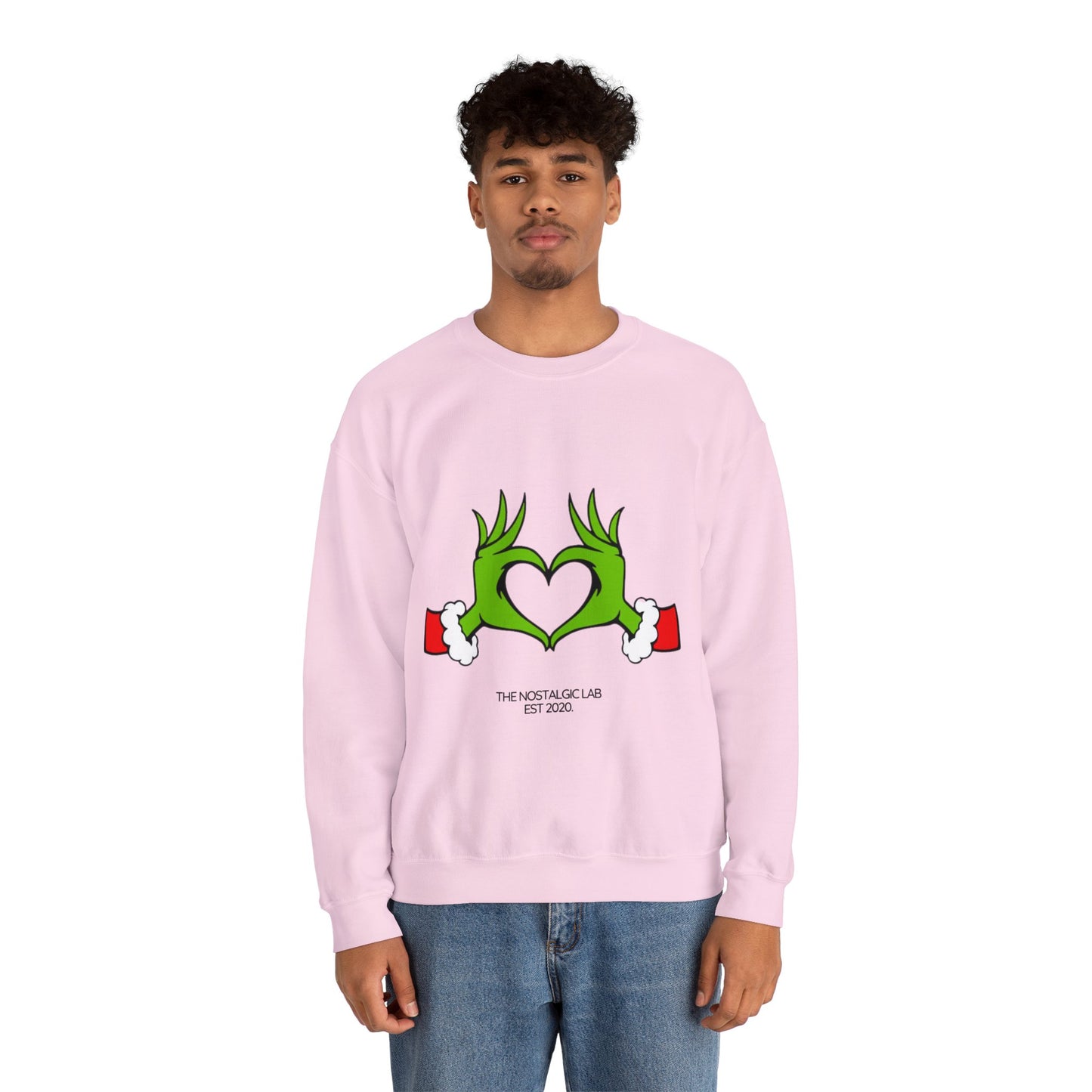 Grinch Heart Unisex Crewneck Sweatshirt