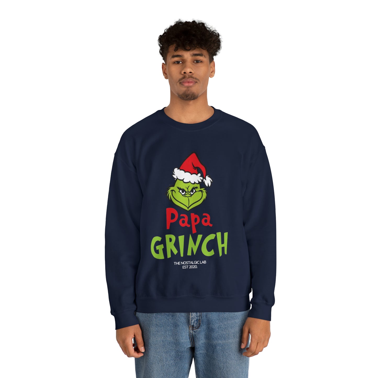 Papa Grinch Unisex Crewneck Sweatshirt