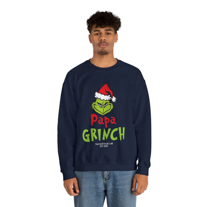 Papa Grinch Unisex Crewneck Sweatshirt