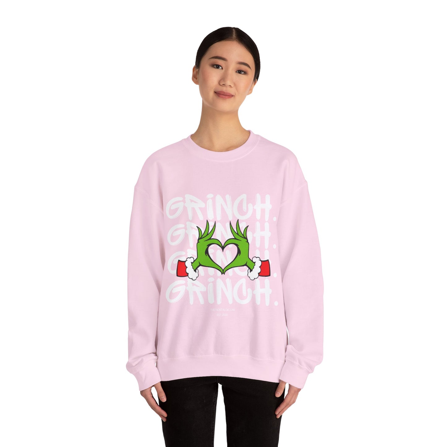 Grinch Heart Unisex Crewneck Sweatshirt