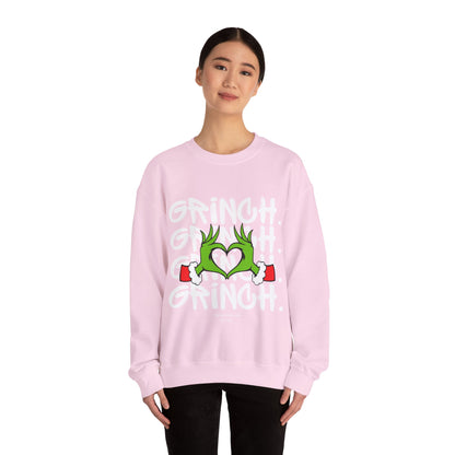 Grinch Heart Unisex Crewneck Sweatshirt