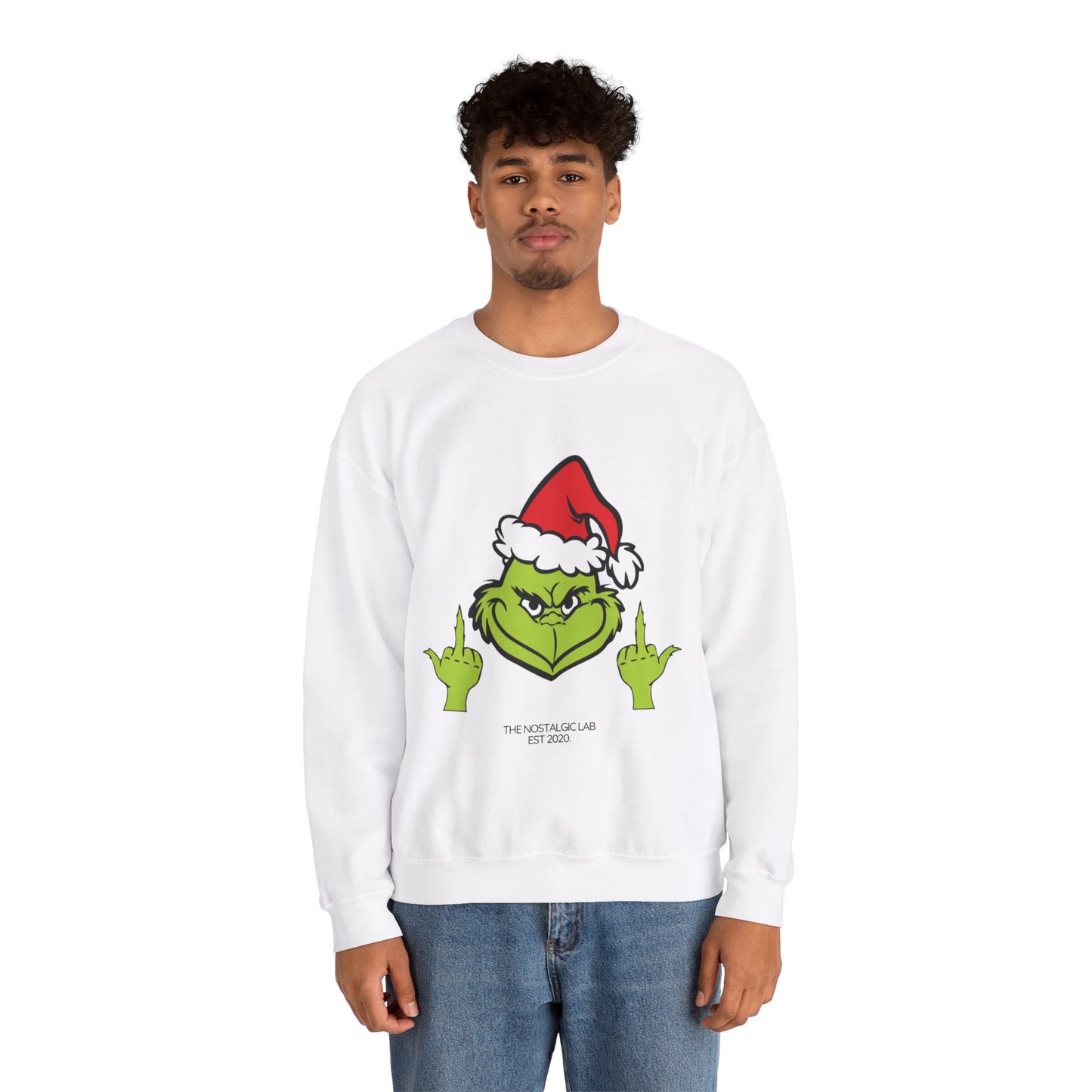Grinch Finger Unisex Crewneck Sweatshirt