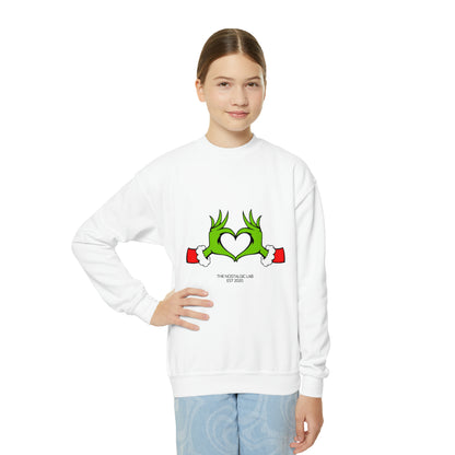 Grinch Heart Youth Crewneck Sweatshirt