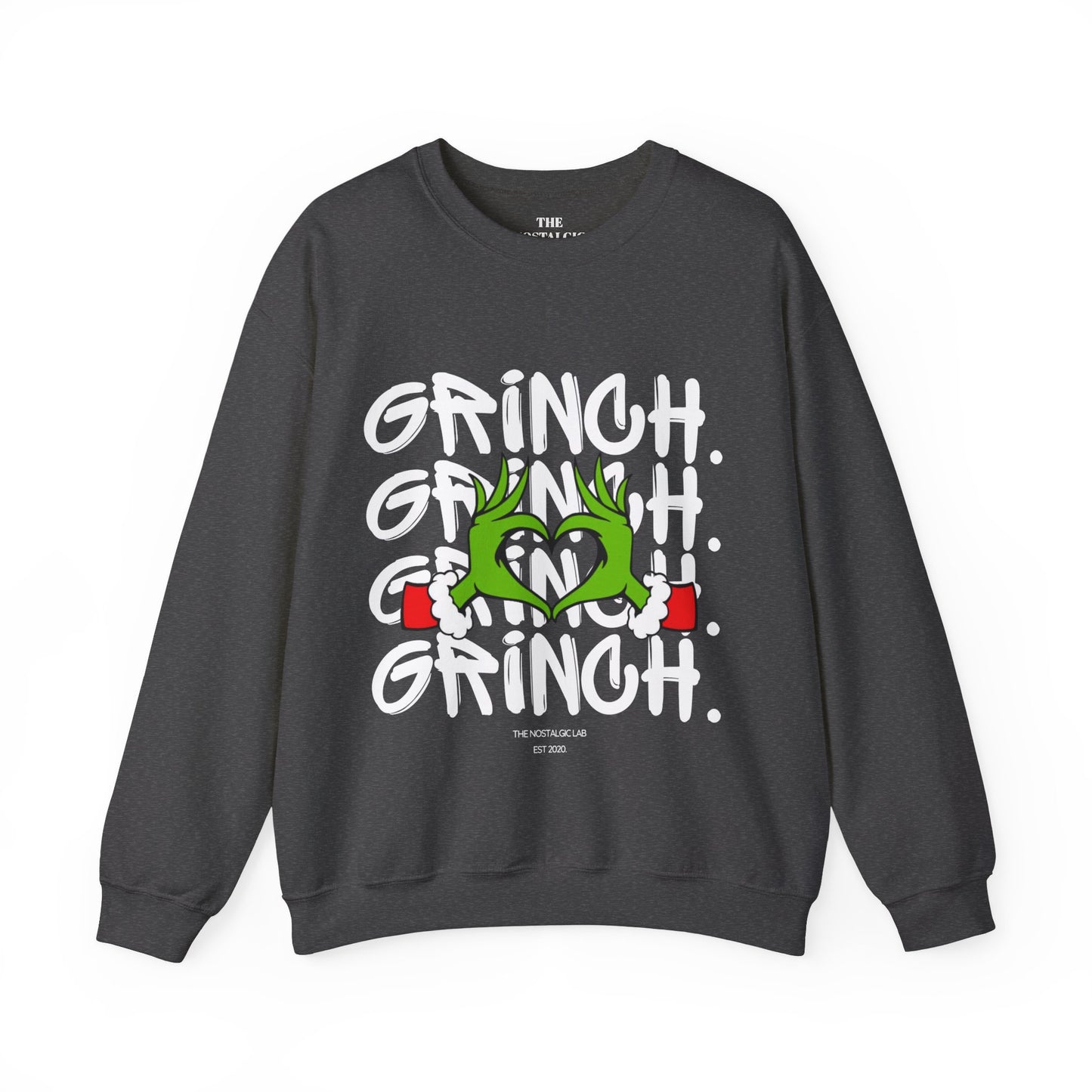 Grinch Heart Unisex Crewneck Sweatshirt